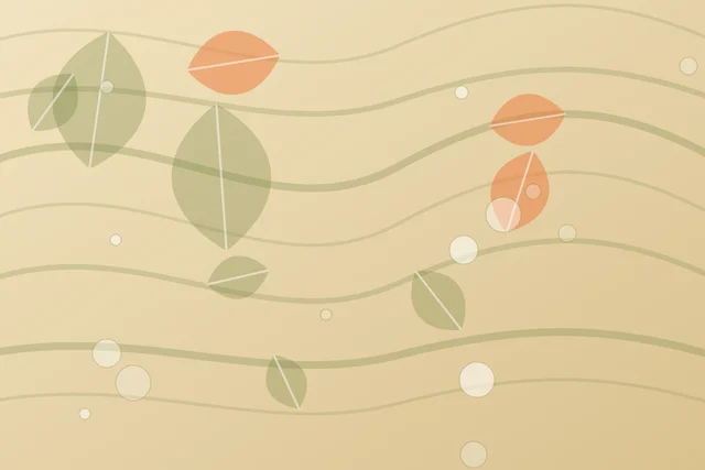 Warm botanical fiber pattern illustrating balanced eating
